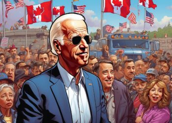 Confused Joe Biden Visits Canadian Border to Address Migrant Crisis