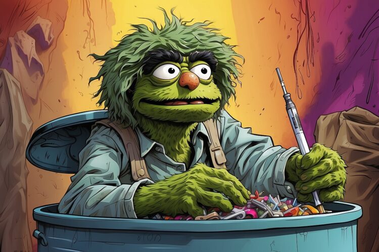 Oscar the Grouch Demonstrates Proper Needle Use in Controversial New ‘Sesame Street’ Episode