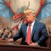 Hey Wait a Minute: Trump Trial Sketch Artist Sneaks a Dragon in There