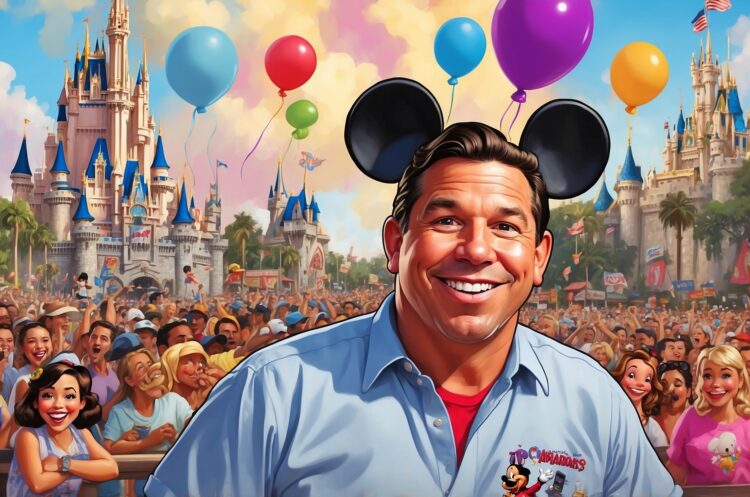 Ron DeSantis and Disney Bury the Hatchet After They Hook Him Up With a Fast Pass