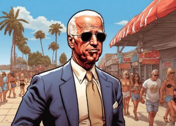 Biden Debuts New Spray Tan on Jersey Shore