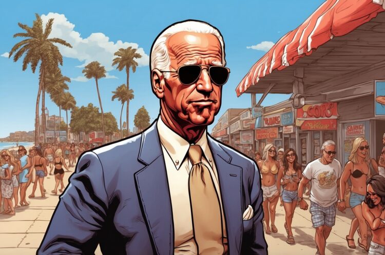 Biden Debuts New Spray Tan on Jersey Shore