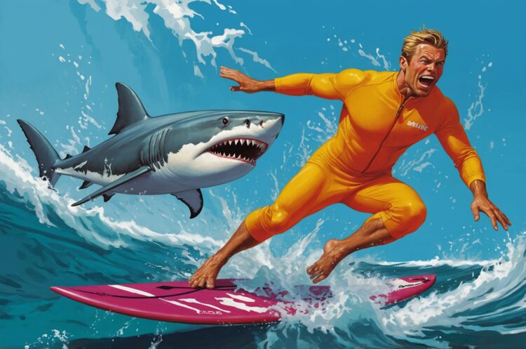 Olympic Surfers No Match for Ordinary Shark