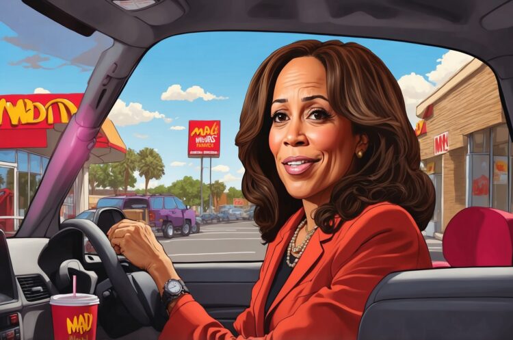 Kamala Harris Refuses to Answer Questions in McDonald’s Drive-Thru
