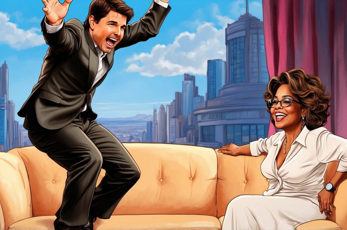 2005: Tom Cruise Jumps on Oprah’s Couch After Spotting Nasty Bug