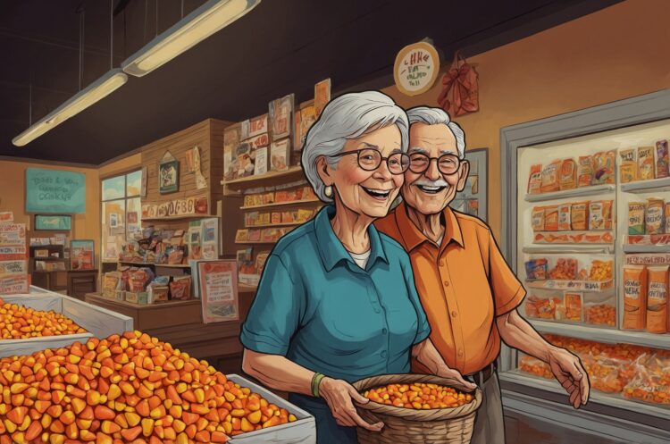 Elderly Couple Seen Stocking Up on All the Worst Halloween Candy