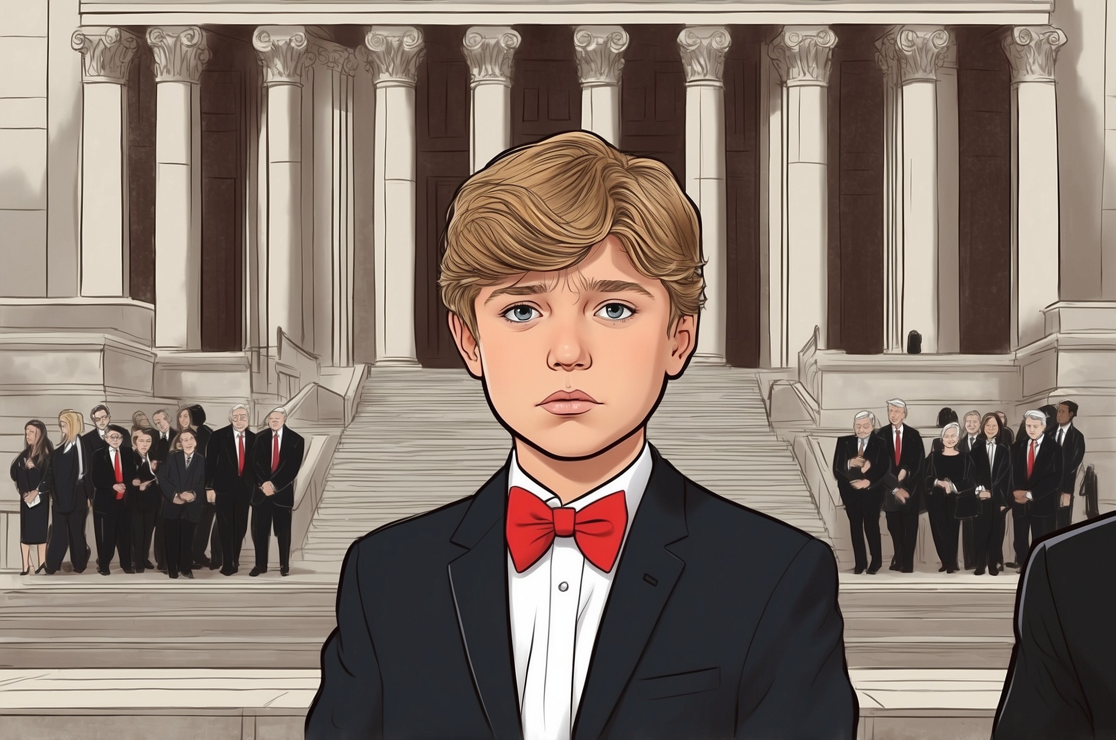 Trump Inquires About Adding Barron to Supreme Court