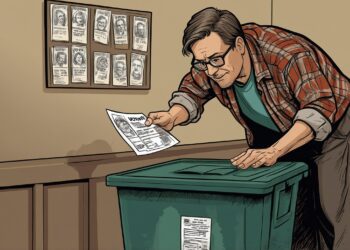 Jill Stein Voter Puts Ballot Directly Into Garbage Can