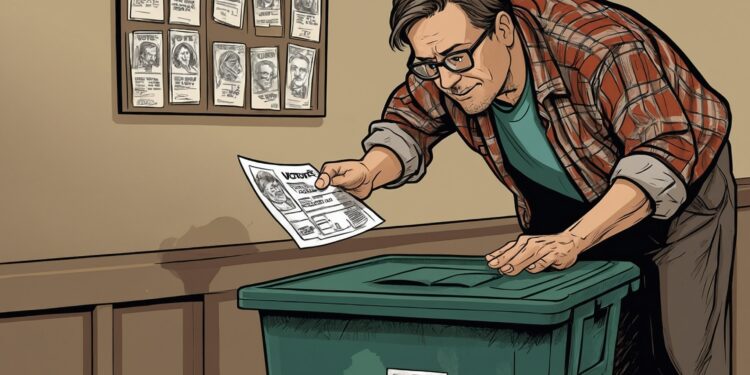 Jill Stein Voter Puts Ballot Directly Into Garbage Can