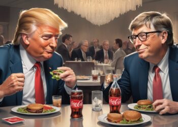 Donald Trump and Bill Gates at Dinner