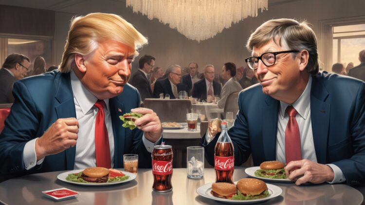 Donald Trump and Bill Gates at Dinner