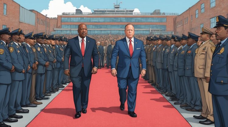 Eric Adams and Tom Homan