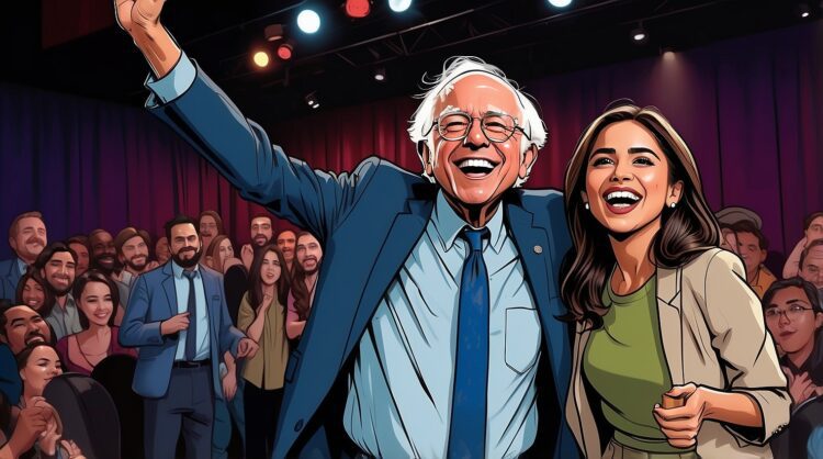 AOC and Sanders Comedy Tour