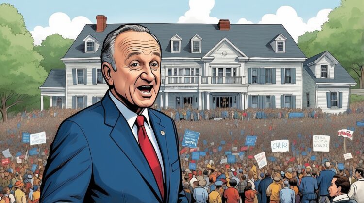 Protests Chuck Schumer