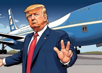 Trump and Air Force One