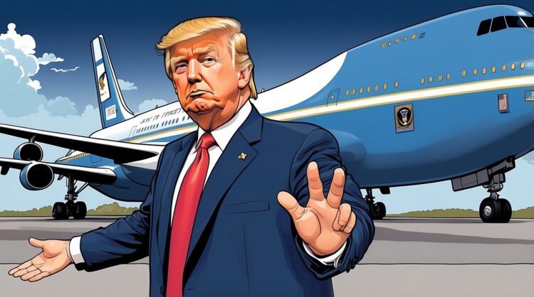 Trump and Air Force One
