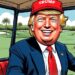 Trump at golf course