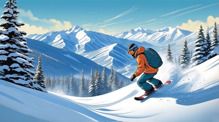 Snowboarding in Vail