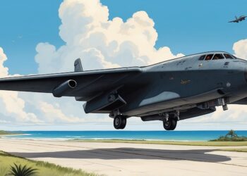 Bombers Land in Guam for Quick Nap