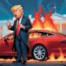 Trump sets fire to Tesla