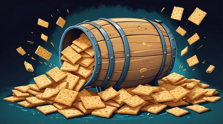 barrel of crackers