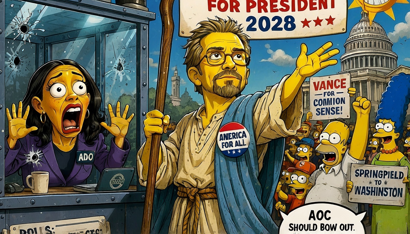 Simpsons Writer Enters 2028 Race, Immediately Polls Ahead Of AOC Among ...