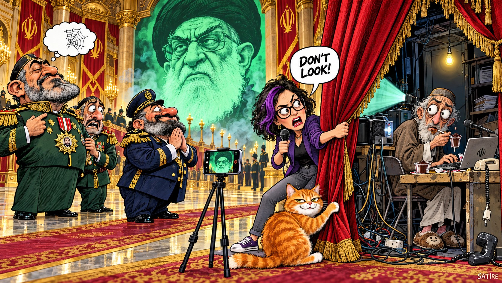 Iran's Invisible Leader Praised as Progressive Commentator Warns Against Looking Behind Curtain